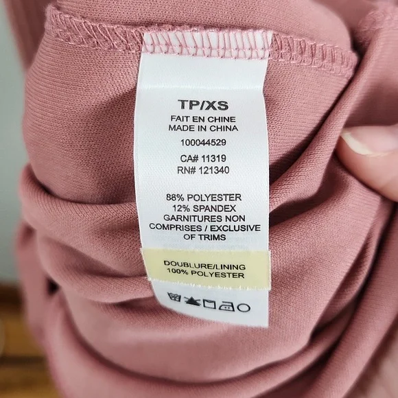 Dynamite Pink Ribbed Velvet Midi Dress – Long Sleeve Bodycon - Picture 6 of 15